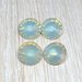 4 rivoli resina 14 mm azzurro opal scuro