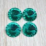 4 rivoli resina 14 mm verde emerald