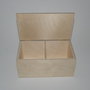 Scatola in legno rettangolare cm 19x11,5x9,3