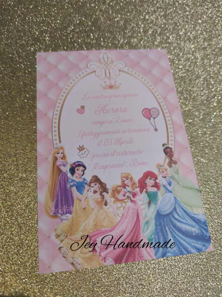 Inviti Party Princess Diva - Festa Compleanno Bambina