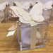 Bomboniera scatolina in plexiglass con farfalla in feltro  per Prima Comunione