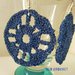 Orecchini Crochet blu scuro