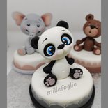 13 Figure Panda Luminose Al Buio In Resina - Decorazioni Per Torte, Compleanni, Giardino E Feste - 5