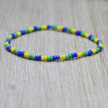 Manfnee 3Pz Bracciale con Croce 8mm Perline di Legno Naturale Uomo Donna Bracciale Fantasia Crocifisso Preghiera Serenità Elastico