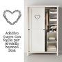 Adesivo ghirlanda foglie-cuore per armadio ikea hemnes e altri mobili