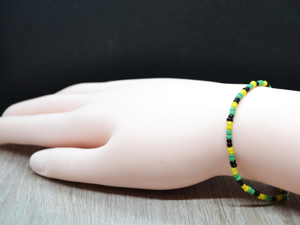 Bracciale Elastico Philip Jones Con Perline A Forma Di Cuore - 3