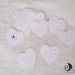 etichette cuore smerlato bianco e lilla 5 cm personalizzabili 