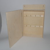 Scatola portachiavi in legno da appendere cm 32x22x6