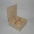 Scatola quadrata in legno cm 19x19x8