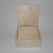 scatola quadrata in legno da decorare cm 19x19x7