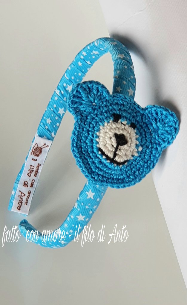 Cerchietto in raso con strass, grigio | Intrend