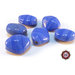 Lotto: 50 Perle Vetro - 16x14x6 mm - Colore: Blu