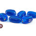 Lotto: 30 Perla Vetro: Ovale piatto - 17x12x4 mm - colore: Azzurro - KNN-AZ  