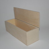Scatola in legno rettangolare cm 24x8x8