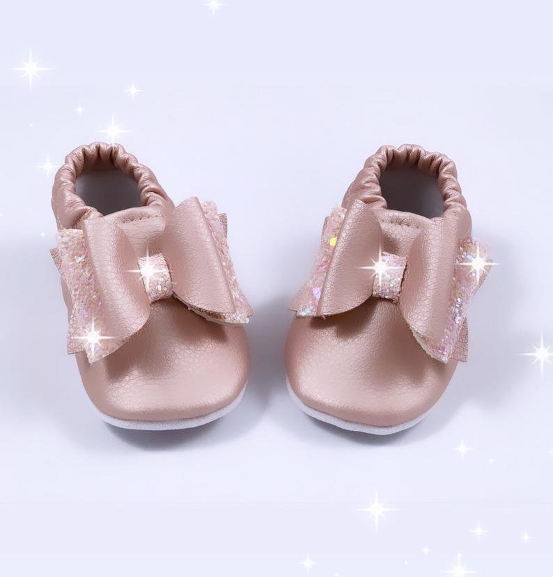 L-Peach Scarpine Morbide per Neonate Scarpe Pattini Caldi dell'Inverno Morbido Cotone per Bambino Bambina Natale 0 a 18 Mesi
