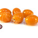 Lotto: 30 Perle Vetro - Ovale - 16,5x13 mm - Colore: Arancio  - Effetto marmorizzato
