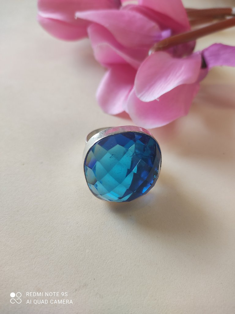 Anello Con Topazio Mistico In Argento 925 Fatto A Mano - Gioiello Elegante Da Donna E Uomo, Regalo Perfetto Per San Valentino O Anniversario
