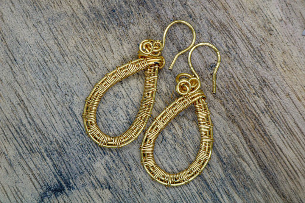 Jovono Orecchini Goccia Vintage Oro - Geometrici Rotondi In Metallo, Gioielli Chic Per Donne, Idea Regalo