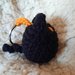 Gattino Amigurumi Personalizzabile - Portachiavi - Nero