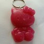 PORTACHIAVE RESINA HELLO KITTY FUCSIA GLITTER