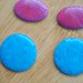 4 pz CABOCHON IN PASTA POLIMERICA AZZURRO E MAGENTA #CABMAG