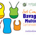 Set Completo BAVAGLINI Multiuso - Cartamodello PDF - bambini e neonati - bavetta bavaglino neonato regalo cucire bimbo