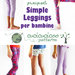 Simple LEGGINGS per Bambine - Cartamodello PDF - pantaloni cucire leggins ragazza teenager vestiti abbigliamento cucito