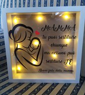 Quadretto luminoso personalizzato Festa della Mamma