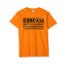T-shirt arancione personalizzata "CERCASI SOCIO..."