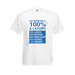 T-shirt uomo bianca personalizzata “DO SEMPRE IL 100% A LAVORO…”