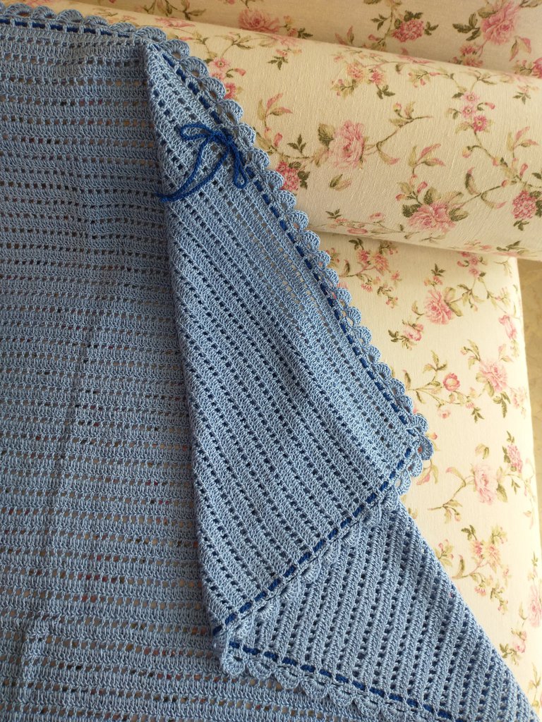 Chicco Coperta Tricot Per Carrozzina – Blu Morbido E Caldo Per Neonate