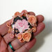Broche Rose d'or
