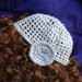 Cappellino stile Retro a rete con fiore pattern uncinetto