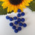 Lotto 15 perle acrilico 10 mm.  *Bacca* -Blu- 