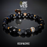 SUPREME -  BRACCIALI REVES FATTI SU MISURA CON PIETRE NATURALI E COMPONENTI IN ARGENTO925, METALLO E ACCIAIO 316L