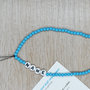 phone strap perline azzurro, cinturino per telefono perline, catenella per cellulare, ciondolo perline telefono, phone bead nome