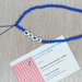 phone strap perline blu, cinturino per telefono perline, catenella per cellulare, ciondolo perline telefono, phone beads nome