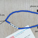 phone strap perline blu, cinturino per telefono perline, catenella per cellulare, ciondolo perline telefono, phone beads nome