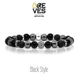 BLACK STYLE - BRACCIALI REVES FATTI SU MISURA CON PIETRE NATURALI E COMPONENTI IN ARGENTO925,ACCIAIO 316L E METALLO