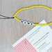 phone strap perline giallo, cinturino per telefono perline, catenella per cellulare, ciondolo perline telefono, phone beads nome