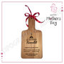 Tagliere personalizzato "da MAMMA.... con ricetta". Incisione laser.