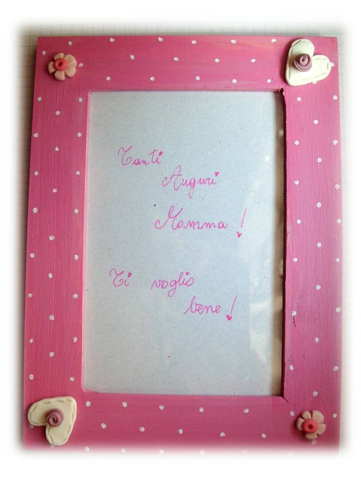 CORNICE PER FOTO da tavolo per la festa della mamma, cornice portafoto in EUR 11,59 - IT