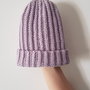 Cappello di lana color lavanda