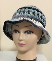 Cappello donna in cotone uncinetto 