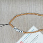 phone strap perline marrone chiaro, cinturino per telefono perline, catenella per cellulare, ciondolo perline telefono, phone beads nome