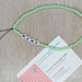 phone strap perline verde chiaro, cinturino per telefono perline, catenella per cellulare, ciondolo perline telefono, phone beads nome