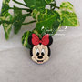 Inserto in silicone alimentare *Minnie*  -Fiocco rosso--