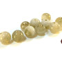 Lotto: 50 Perle Vetro - Tonde - 9x9 mm - Colore: Grigio Fumo - Effetto marmorizzato - KG-F