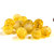 Lotto: 50 Perle Vetro - Tonde - 9x9 mm - Colore: Giallo chiaro - Effetto marmorizzato - KG-GC