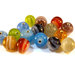Lotto: 50 Perle Vetro - Tonde - 9x9 mm - Colore: Misto  - Effetto marmorizzato - KG-M